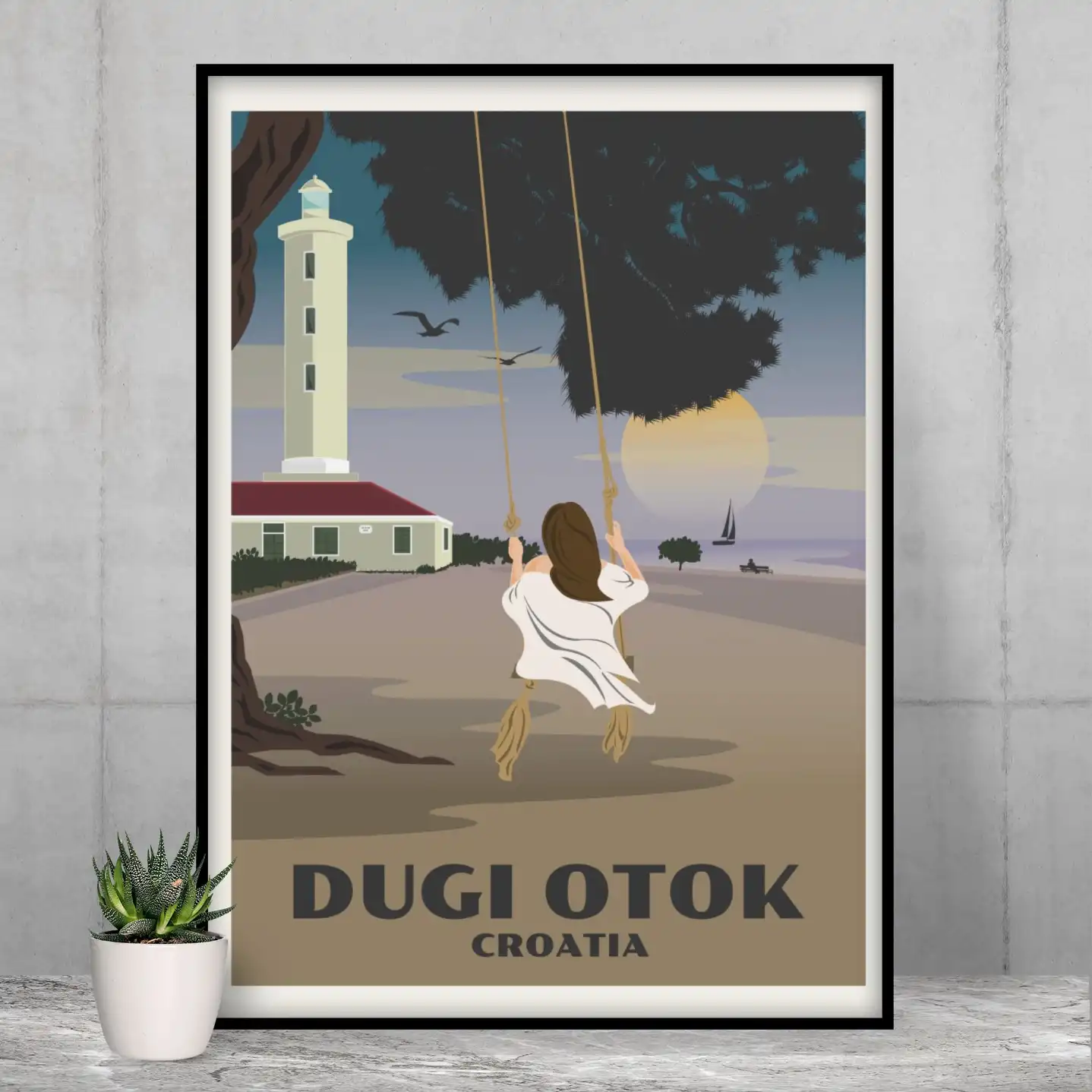 Poster Dugi otok by Adamo Travel